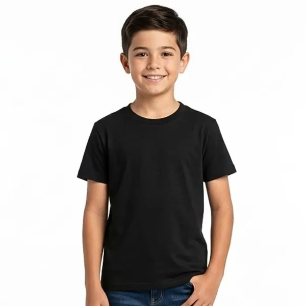 Boys_Plain_Cotton_T_Shirt_|_Soft_Breathable_Half_Sleeve_Round_Neck_Casual_Summer_Wear_Tee_For_Kids_|_Regular_Fit_Solid_Color_T-Shirt_For_Boys_(Black)
