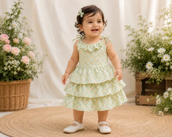 Green_Gingham_Ruffle_Party_Dress_for_Baby_Girls