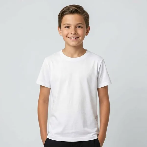 Boys_Plain_Cotton_T_Shirt_|_Soft_Breathable_Half_Sleeve_Round_Neck_Casual_Summer_Wear_Tee_For_Kids_|_Regular_Fit_Solid_Color_T-Shirt_For_Boys_(White)