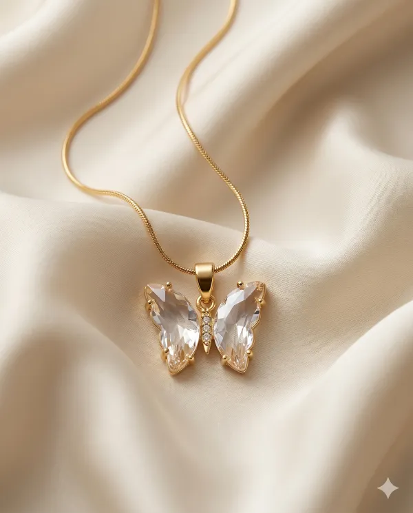 Gold_Finished_Butterfly_Crystal_Minimalist_Pendant_Necklace