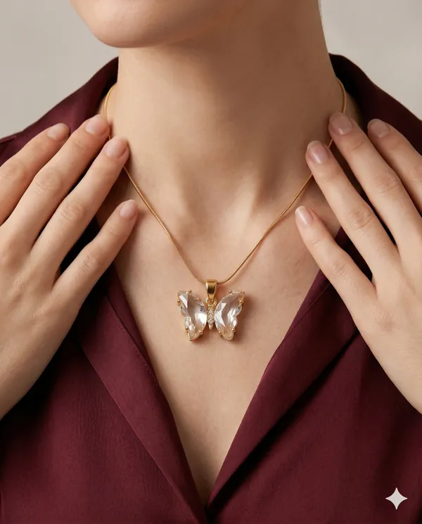 Gold_Finished_Butterfly_Crystal_Minimalist_Pendant_Necklace