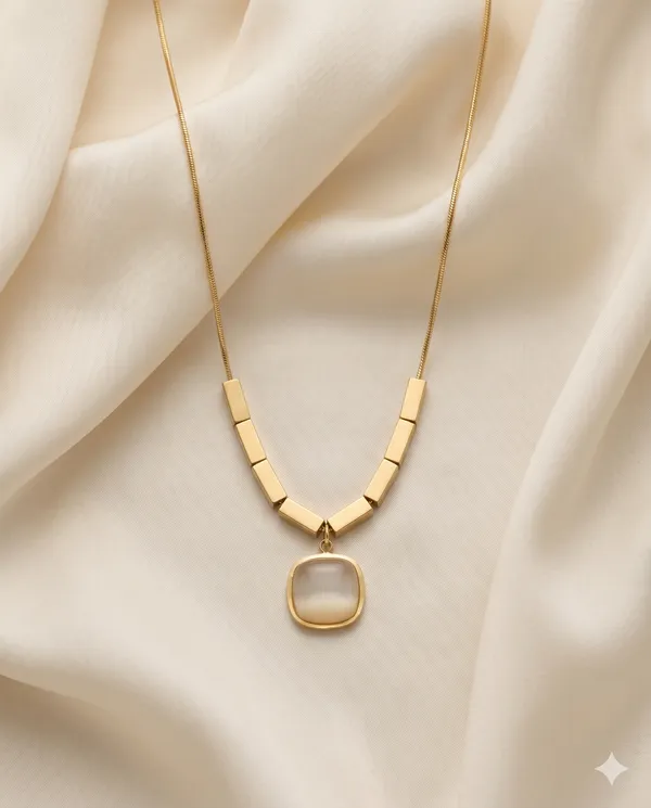 Gold_Finished_Geometric_Moonstone_Pendant_Necklace