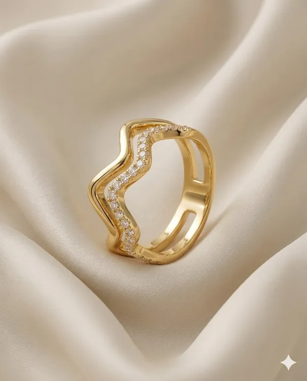 Gold_Finished_Pave_Crystal_Wave_Stackable_Band_Ring