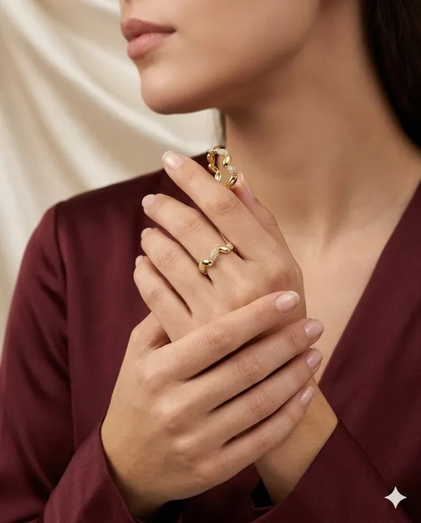Gold_Plated_Pave_Crystal_Leaf_Adjustable_Ring