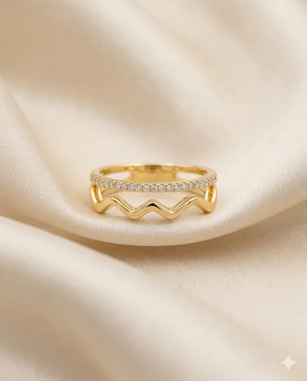 Gold_Plated_Pave_Wave_Band_Ring_for_Women