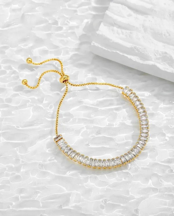Gold_Finished_Adjustable_Baguette_Crystal_Slider_Bracelet