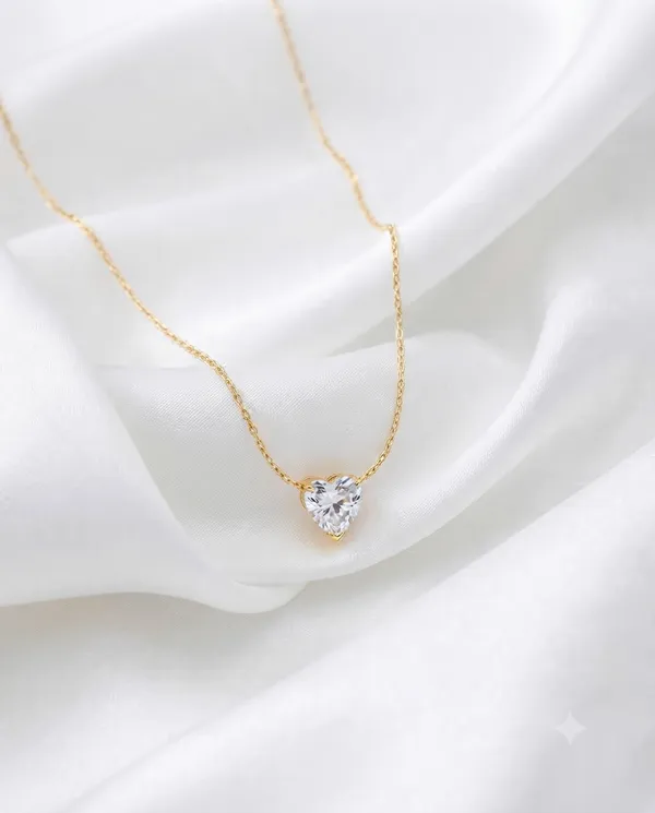 Gold_Finished_Heart_Solitaire_Crystal_Pendant_Necklace