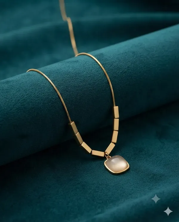 Gold_Finished_Geometric_Moonstone_Pendant_Necklace