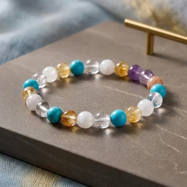 Turquoise_Crystal_Beaded_Luck_Bracelet_With_Citrine_And_Moonstone