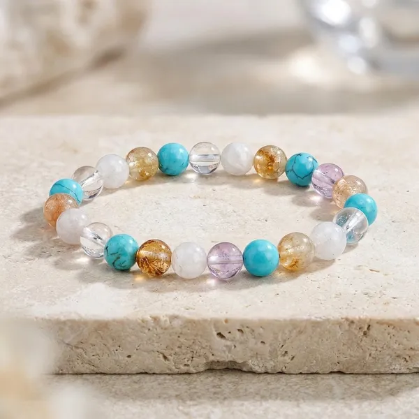 Turquoise_Crystal_Beaded_Luck_Bracelet_With_Citrine_And_Moonstone