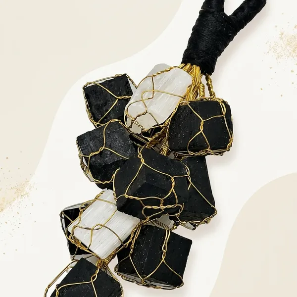 Black_Tourmaline_And_Selenite_Hanging_For_Home_And_Office