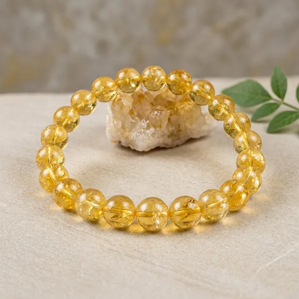 Natural_Citrine_Crystal_Bead_Bracelet_8Mm