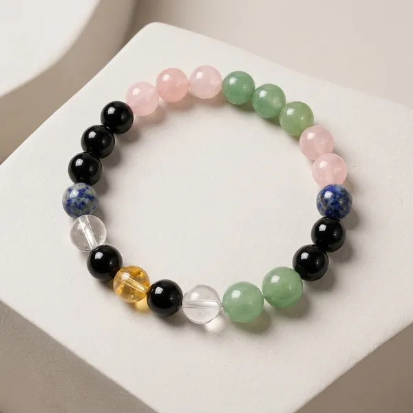 Anger_Control_Bracelet_With_Rose_Quartz_Green_Aventurine_Black_Onyx