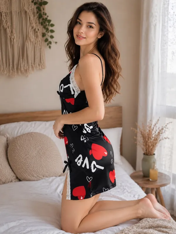 Heart_Print_Nightwear_For_Special_Occasions