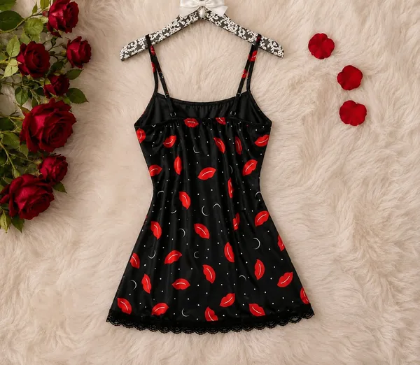 Lip_Print_Side_Cut_Nighty