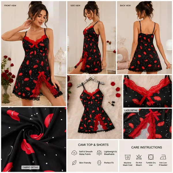 Lip_Print_Side_Cut_Nighty