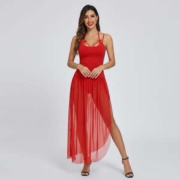 Red_Lace_Net_Halter_Bralette_Sheer_Maxi_Skirt_Lingerie_Set_For_Women