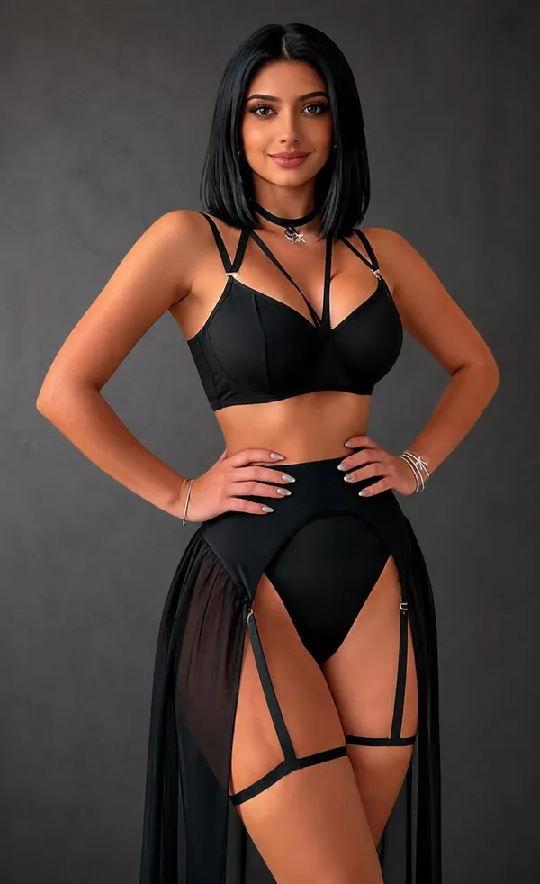 Black_Mesh_Bralette_Garter_Belt_Lingerie_Set_For_Women