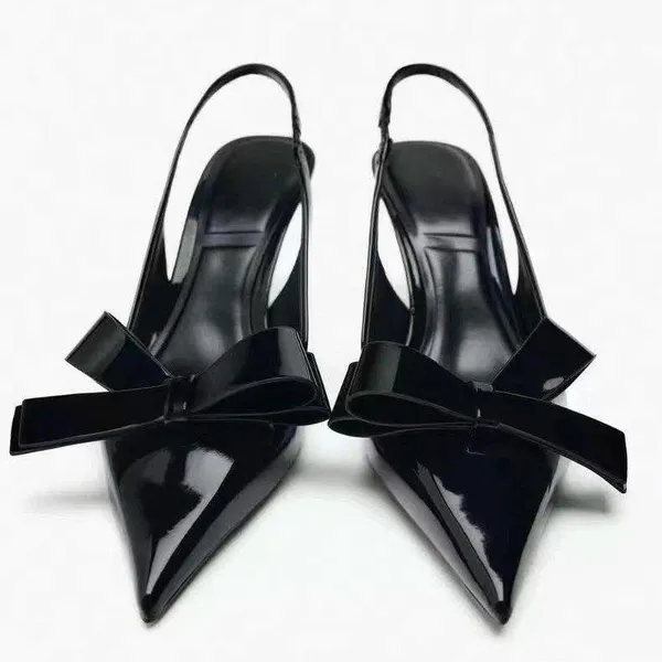 Black_Patent_Leather_Bow_Detail_Pointed_Toe_Slingback_Heels_For_Women