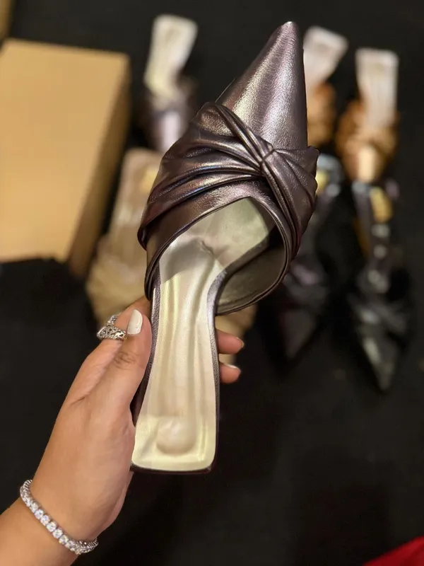Brown_Faux_Leather_Pointed_Toe_Mules_For_Women