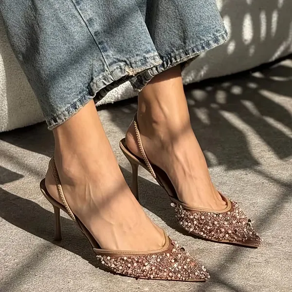 Nude_Patent_Leather_Embellished_Slingback_Heels_For_Women