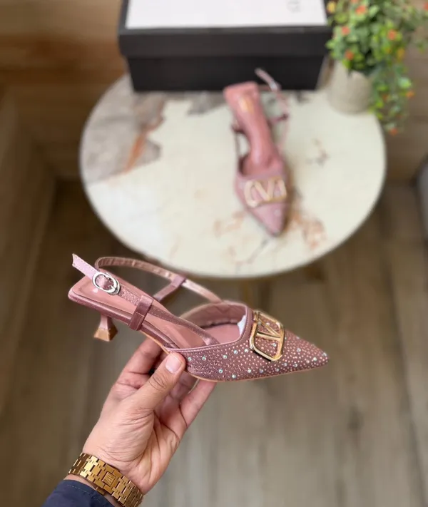 Pink_Patent_Leather_Embellished_Slingback_Kitten_Heels_For_Women