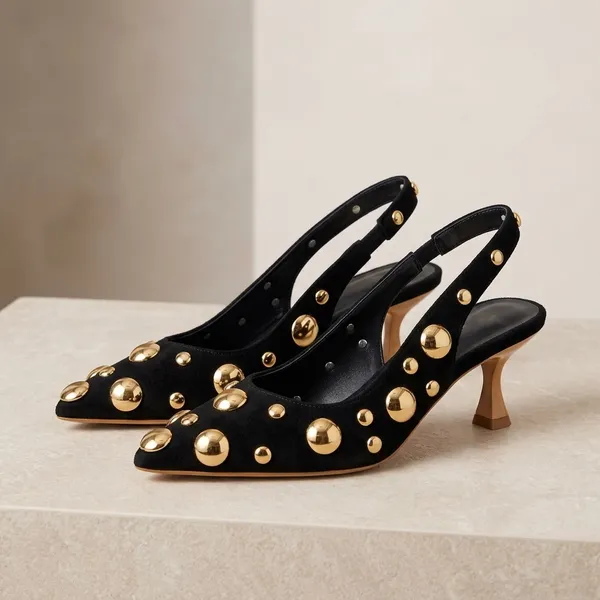 Black_Velvet_Gold_Studded_Pointed_Toe_Slingback_Heels_For_Women