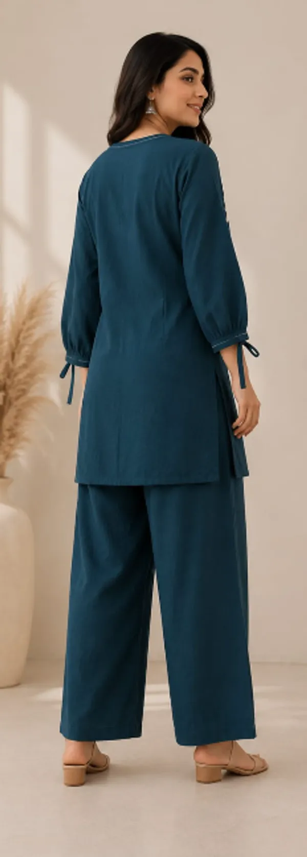 Teal_Embroidered_Co-ord_Set_for_Women