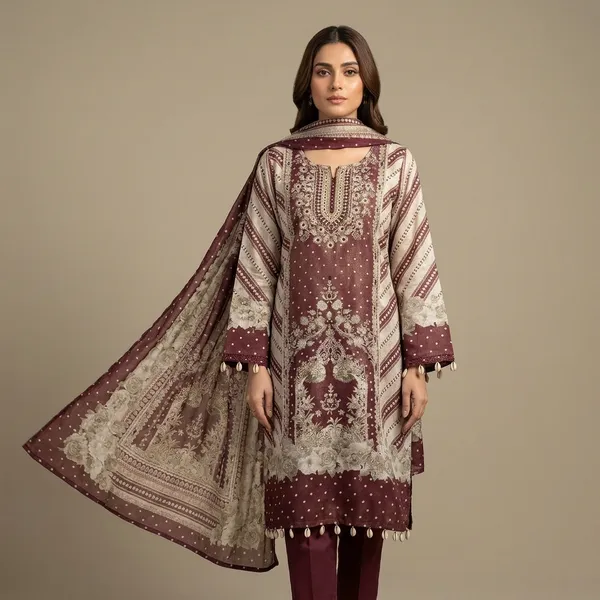 Brown_Embroidered_Bridal_Lehenga_Choli_Set_For_Women