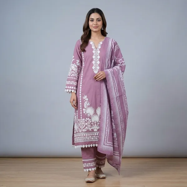 Purple_Embroidered_Cotton_Pakistani_Suit_Set_for_Women