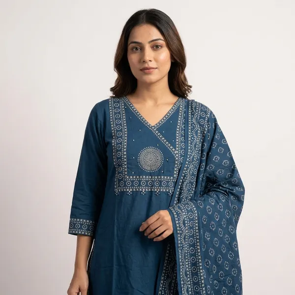 Blue_Embroidered_3_Piece_Cotton_Suit_Set_for_Women