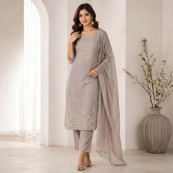 Dusty_Silk_Hand_Embroidered_Beads_Work_Suit_Set_With_Dupatta_For_Women