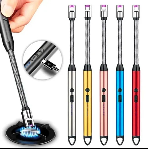 Usb_Rechargeable_Electric_Arc_Lighter_With_360_Flexible_Neck_Set_of_5