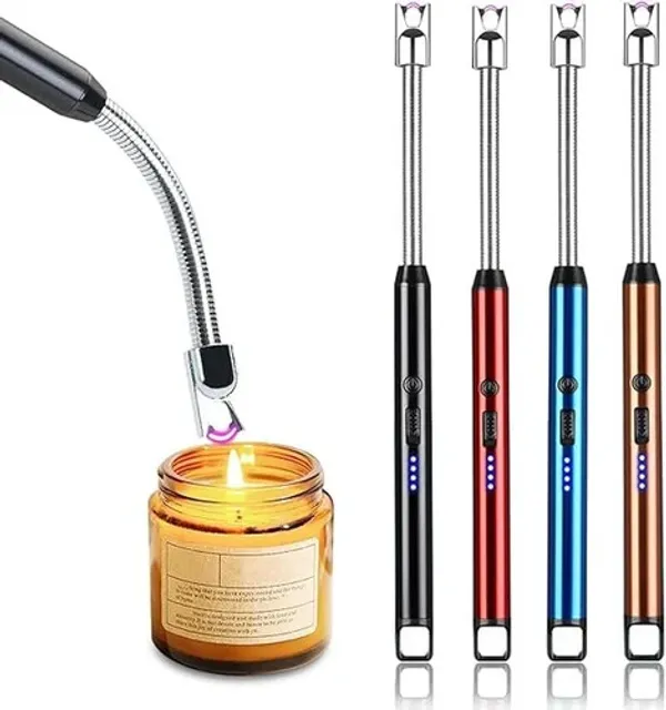 Usb_Rechargeable_Electric_Arc_Lighter_With_360_Flexible_Neck_Set_of_5