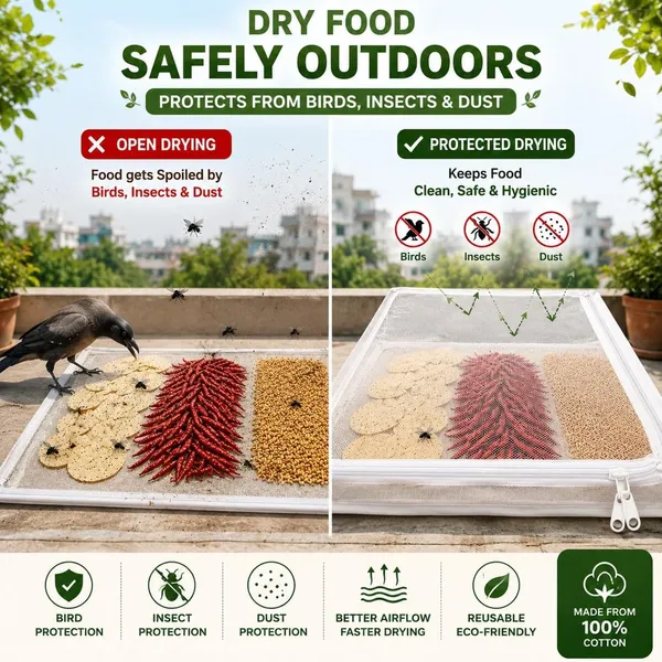 Pack_of_1_Cotton_Drying_Cloth_with_Net,_Off_White,_73_x_96_cm,_Breathable,_Washable,_Reusable,_for_Papad,_Vadagam,_Spices,_Millets,Sun_dry_Wadiyan_or_Badiyan_and_Sun_Dry_Mango_for_Pickle