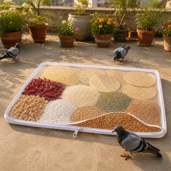 Pack_of_1_Cotton_Drying_Cloth_with_Net,_Off_White,_73_x_96_cm,_Breathable,_Washable,_Reusable,_for_Papad,_Vadagam,_Spices,_Millets,Sun_dry_Wadiyan_or_Badiyan_and_Sun_Dry_Mango_for_Pickle