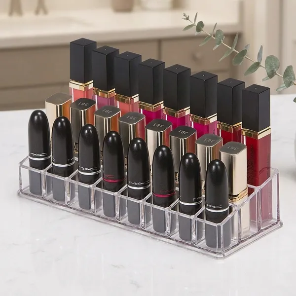 24_Section_Lipstick_Storage_Acrylic_Stand_Mascara_Nail_Paint_Lipstick_Holder_Dressing_Table_Bathroom_Organizer_(Big-_24_Section)