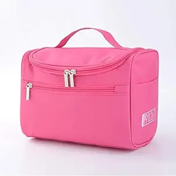 Travel_Toiletry_Case_For_Men_And_Women_Makeup_Organizer_Cosmetic_Case_Bag_Household_Grooming_Kit_Storage_Travel_Makeup_Bag_With_Hook_(Pink)