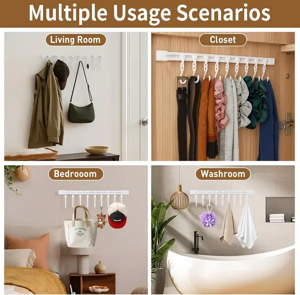 Wall_Mounted_Sliding_Hook_Rail_-_Pack_of_2