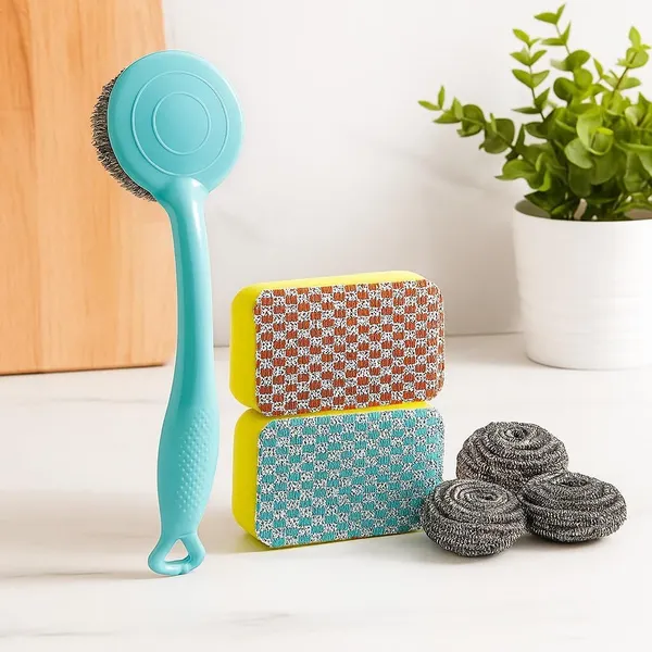 Kitchen_Cleaning_Brush_And_Scrubber_Set