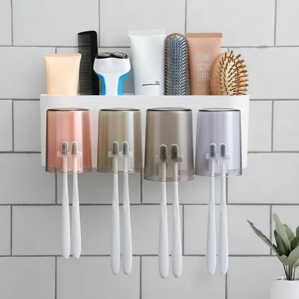 Wall_Mounted_Toothbrush_Holder_With_Cups