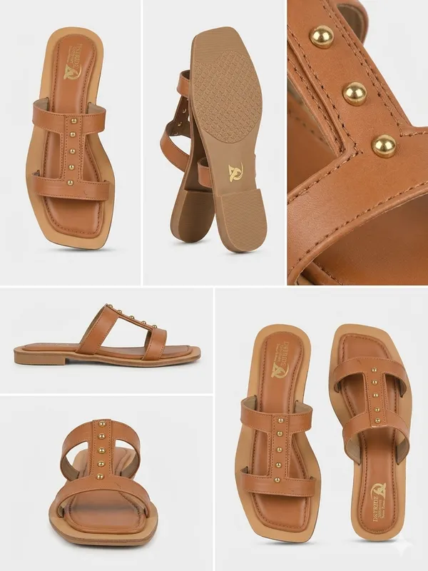 Gold_Stud_Slides_For_Women