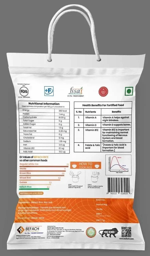 Befach_Fortified_Low_Gi_White_Rice_For_Sugar_Free_Weight_Loss_Everyday_Rice_(Medium_Grain,_Polished)_(9_Kg)