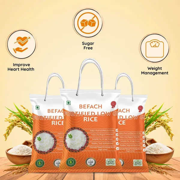 Befach_Fortified_Low_Gi_White_Rice_For_Sugar_Free_Weight_Loss_Everyday_Rice_(Medium_Grain,_Polished)_(9_Kg)