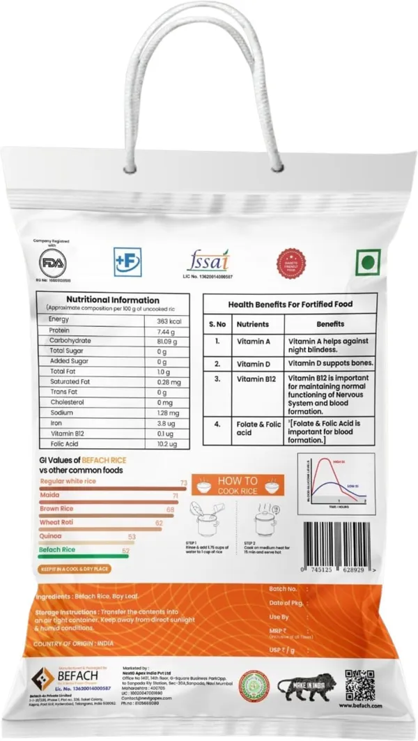 Befach_Low_Gi_Fortified_White_Rice_For_Sugar-Free_&_Weight_Loss_Diet_Everyday_Rice_(Medium_Grain,_Polished)_(5.5_Kg)