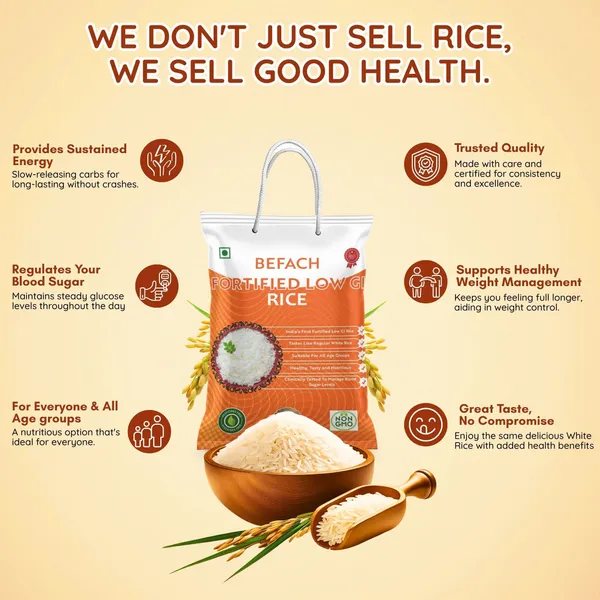 Befach_Low_Gi_Fortified_White_Rice_For_Sugar-Free_&_Weight_Loss_Diet_Everyday_Rice_(Medium_Grain,_Polished)_(5.5_Kg)