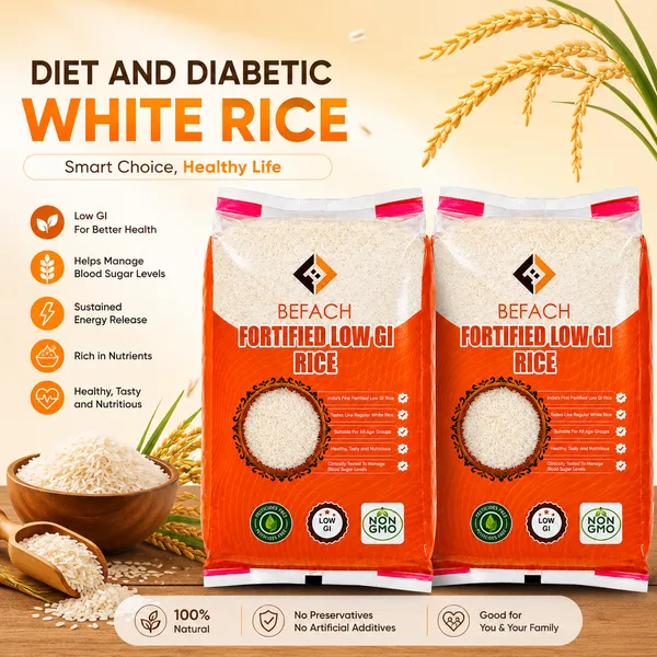 Befach_Fortified_Low_GI_White_Rice_for_Sugar_Free_Weight_Loss_Sona_Masoori_Rice_(Medium_Grain,_Polished)_(13.5_kg)