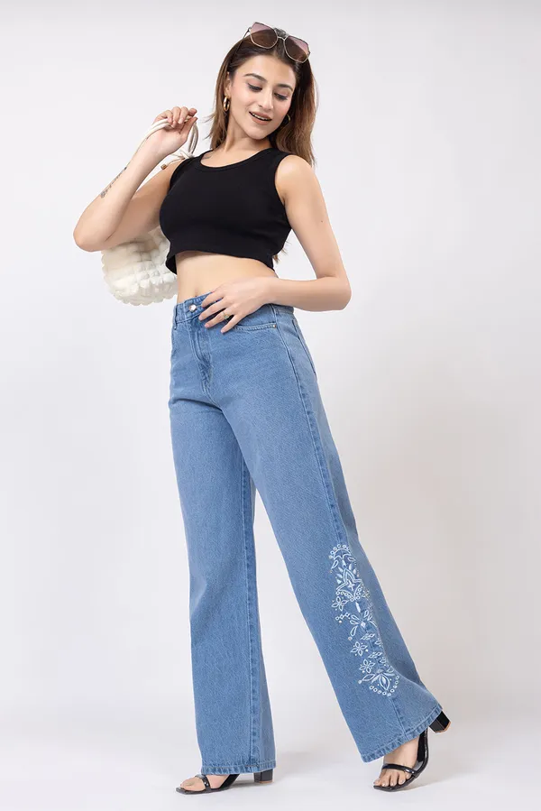 imported_designer_Blue_Cotton_Jean_Jeans_For_Women