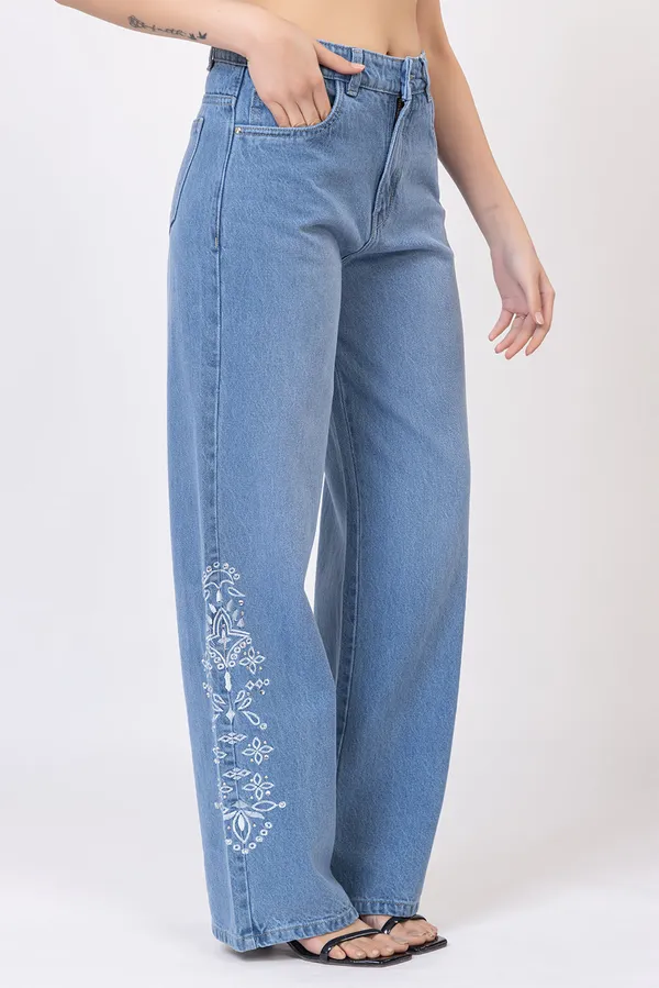 imported_designer_Blue_Cotton_Jean_Jeans_For_Women