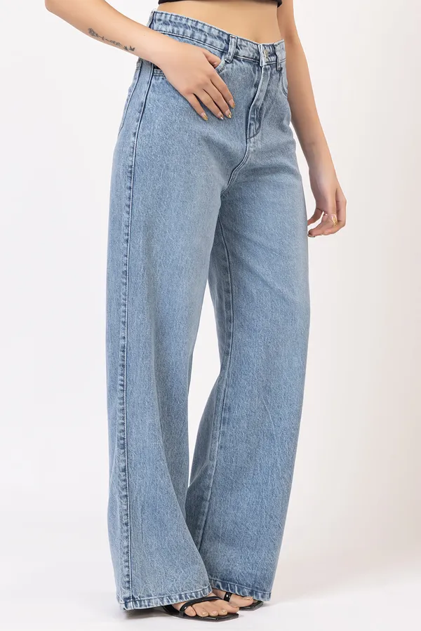 Blue_Cotton_Denim_wide_leg_Jeans_For_Women